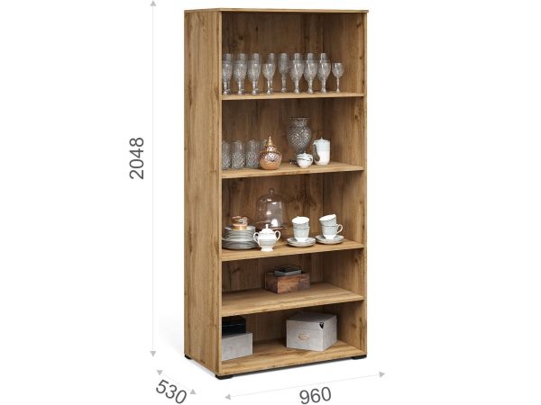 Витрина «Лацио Сканди» 2д, Вотан/Сканди графит — изображение 3