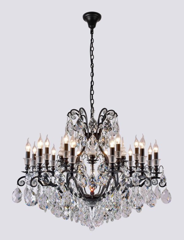 MAGNIFICO_SP19_BLACK-TRANSPARENT_3 Люстра Crystal Lux MAGNIFICO SP19 BLACK/TRANSPARENT — изображение 2