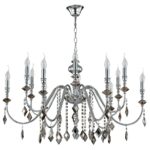 Люстра Crystal Lux MERCEDES SP6+6 CHROME/SMOKE