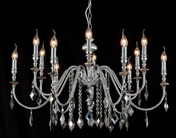 Люстра Crystal Lux MERCEDES SP6+6 CHROME/SMOKE — изображение 2