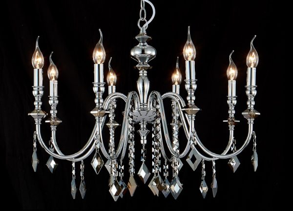 Люстра Crystal Lux MERCEDES SP8 CHROME/SMOKE — изображение 2