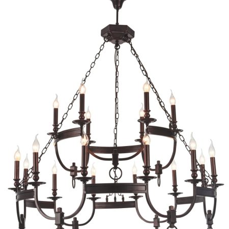 Люстра Crystal Lux SUERTE BROWN SP12+6