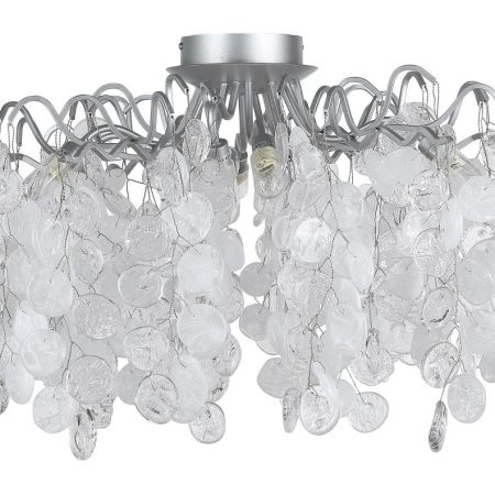 Светильник потолочный Crystal Lux TENERIFE PL8 SILVER