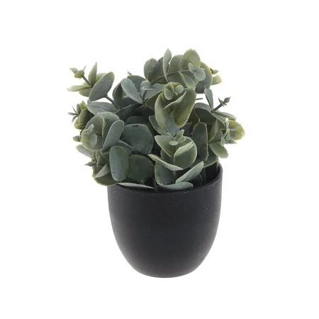 Цветок искусственный Зелень в черном горшке