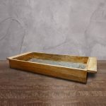 Поднос ROOMERS FURNITURE HD-AM-76 - Light burnt with ant. silver metal finish — изображение 3