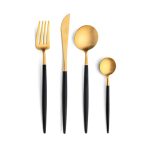 Ложка чайная CUTIPOL GO.11GB - matte gold/black — изображение 2