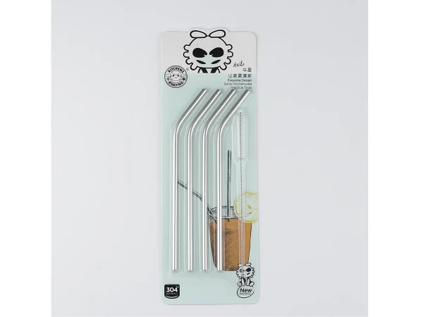 774452e160dd7a21398163b745a96266 Набор трубочек с ёршиком Ice серебристый — изображение 3