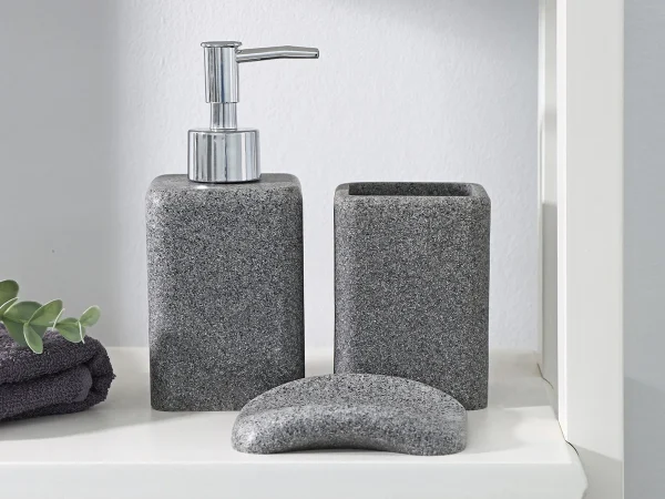 Набор аксессуаров для ванной комнаты Гранит серый — изображение 2