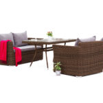 "Аффогато" обеденная группа из искусственного ротанга