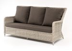 "Гляссе" диван трехместный из искусственного ротанга