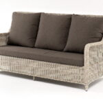 "Гляссе" диван трехместный из искусственного ротанга
