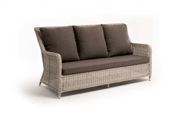 Гляссе-диван-трехместный-из-искусственного-ротанга-цвет-бежевый-2 "Гляссе" диван трехместный из искусственного ротанга, цвет бежевый — изображение 3