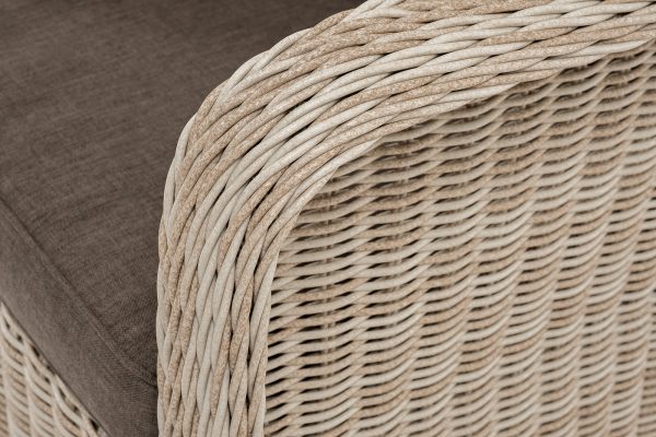 "Гляссе" кресло плетеное из искусственного ротанга, цвет бежевый — изображение 4
