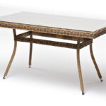 "Латте" плетеный стол из искусственного ротанга 140х80см