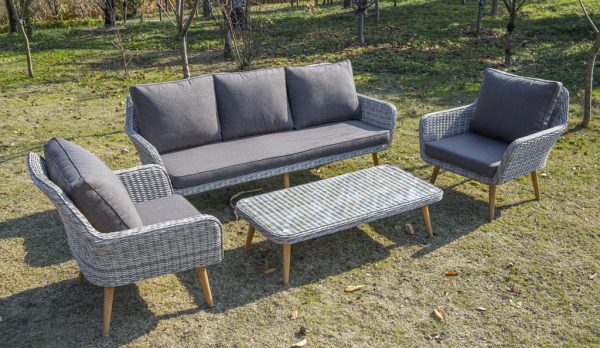 "Прованс" лаунж-зона плетеная из искусственного ротанга, цвет бежевый — изображение 4