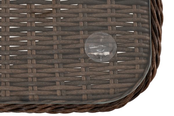 "Прованс" столик журнальный из ротанга, цвет коричневый — изображение 4