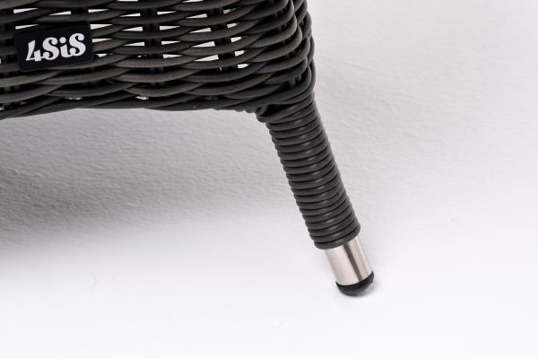 "Равенна" кофейный стол из искусственного ротанга, цвет графит — изображение 3