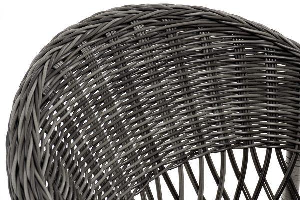 "Сицилия" плетеный стул из искусственного ротанга, цвет графит — изображение 5