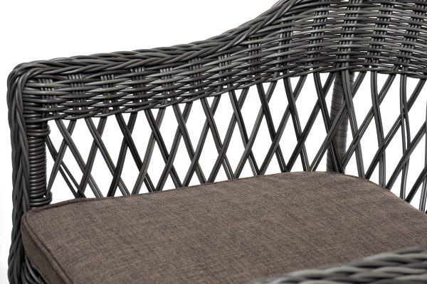 "Эспрессо–150 S" обеденная группа плетеная, цвет графит — изображение 4