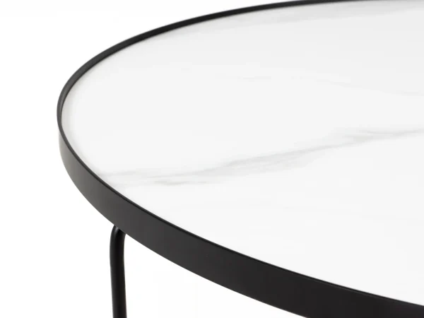 Столик журнальный Fonot low черный, белый — изображение 3