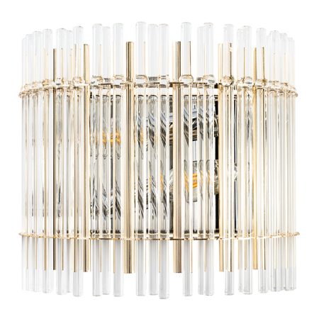 Бра Crystal Lux AURELIO AP2 GOLD+CHROME/TRANSPARENT