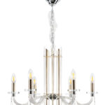 Люстра Crystal Lux AURELIO SP6 GOLD+CHROME/TRANSPARENT