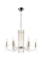 Люстра Crystal Lux AURELIO SP6 GOLD+CHROME/TRANSPARENT — изображение 2