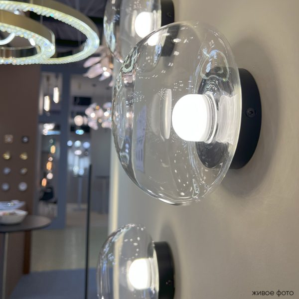 Бра Crystal Lux BOSQUE AP1 BLACK/TRANSPARENT — изображение 3