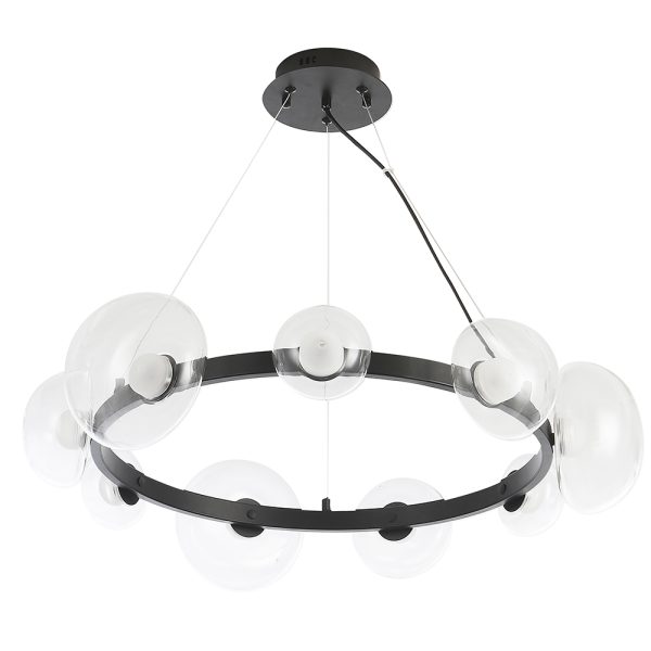 Люстра Crystal Lux BOSQUE SP9 BLACK/TRANSPARENT — изображение 3