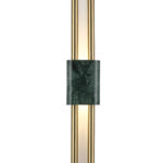 Бра Crystal Lux CARTA AP6W LED GREEN/BRASS