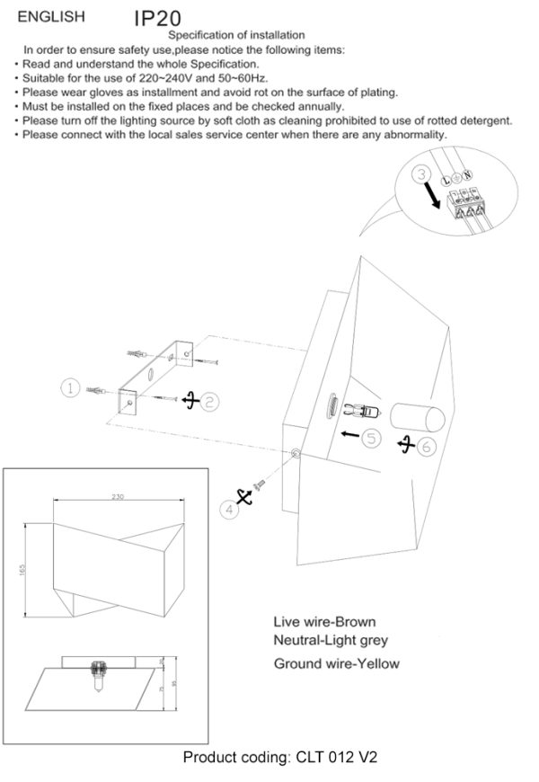 Бра Crystal Lux CLT 012 WH-SL V-2 — изображение 3