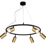 Светильник подвесной Crystal Lux CLT 015C6 D600 BL-GO