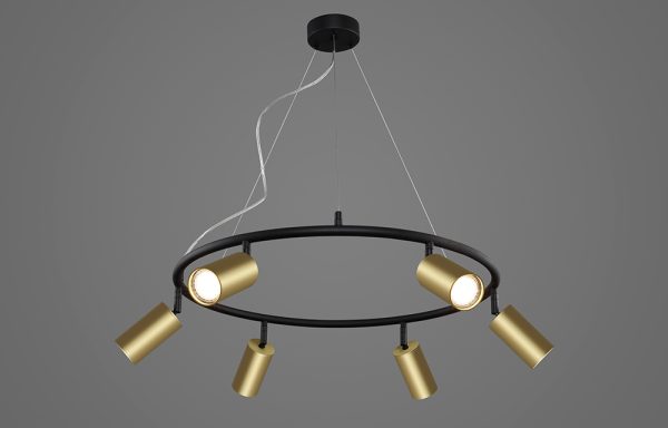 Светильник подвесной Crystal Lux CLT 015C6 D600 BL-GO — изображение 2