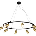 Светильник подвесной Crystal Lux CLT 015C8 D800 BL-GO