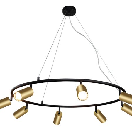 Светильник подвесной Crystal Lux CLT 015C8 D800 BL-GO