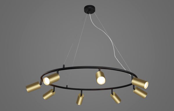 Светильник подвесной Crystal Lux CLT 015C8 D800 BL-GO — изображение 2