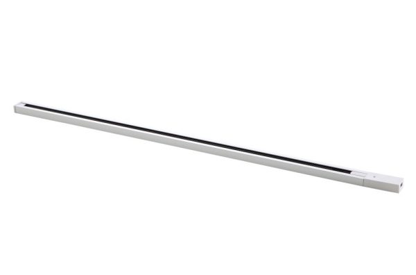 CLT_0_11_01_L3000_WH Шинопровод однофазный с питанием и заглушкой Crystal Lux CLT 0.11 01 L3000 WH