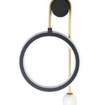 Бра Crystal Lux CORIDA AP25W LED BLACK/GOLD