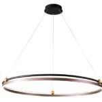 Люстра Crystal Lux FERNANDO SP88W LED D1000 COFFEE/BLACK