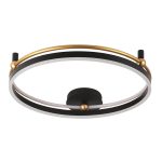 Светильник потолочный Crystal Lux FERNANDO PL72W LED BLACK/GOLD — изображение 2