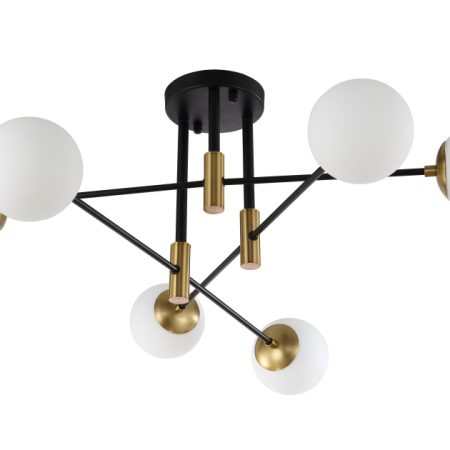 Светильник потолочный Crystal Lux FIDEL PL6 BLACK