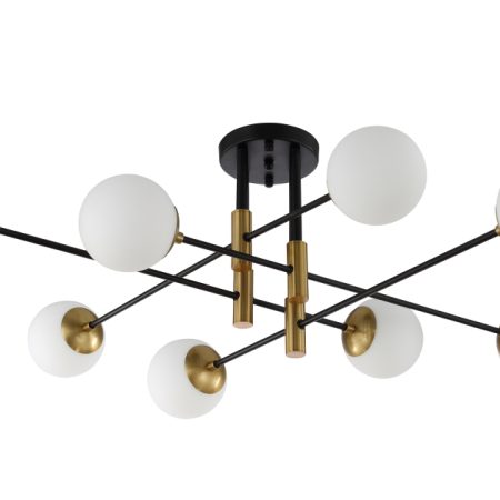 Светильник потолочный Crystal Lux FIDEL PL8 BLACK