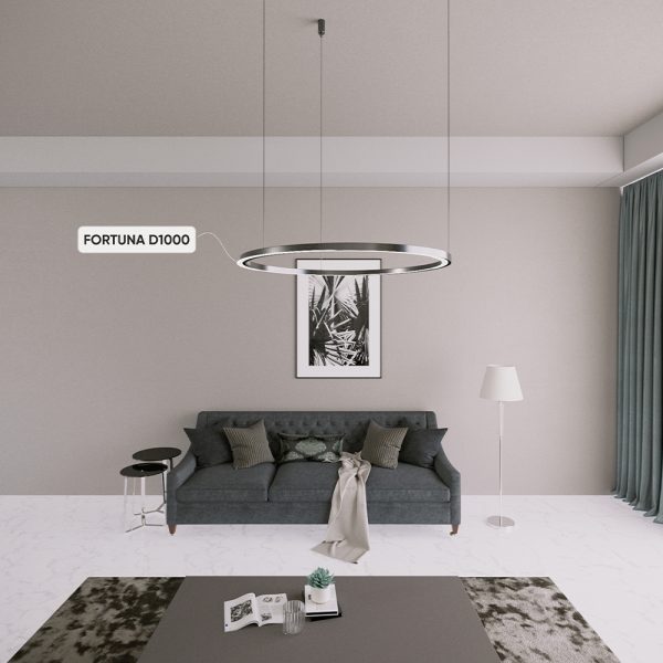 Люстра Crystal Lux FORTUNA SP88W LED D1000 BLACK — изображение 2