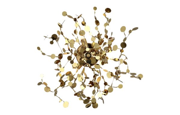 Бра Crystal Lux GARDEN AP-PL3 D400 GOLD — изображение 2