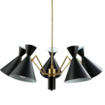 Люстра Crystal Lux JOVEN SP5 GOLD/BLACK