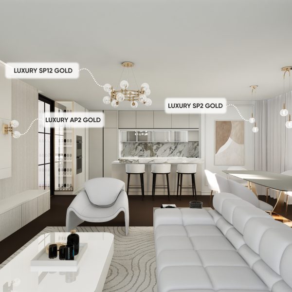 Люстра Crystal Lux LUXURY SP12 GOLD — изображение 3