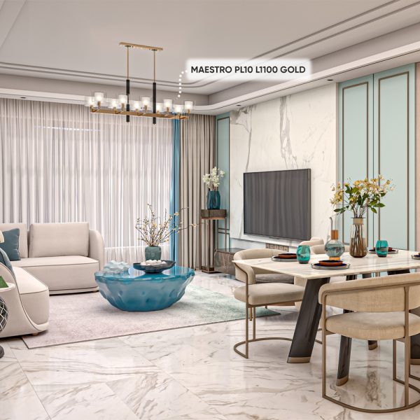 Люстры Crystal Lux MAESTRO SP-PL10 L1100 GOLD — изображение 3