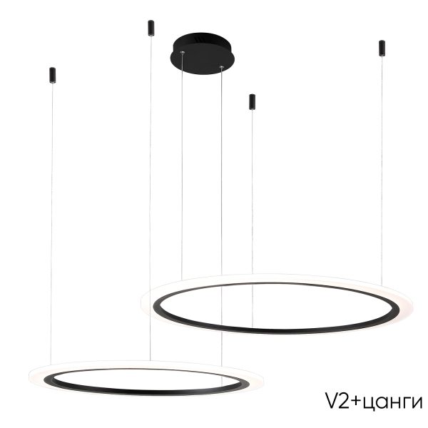 Люстра Crystal Lux MANZANA SP53W LED  BLACK — изображение 3