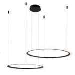 Люстра Crystal Lux MANZANA SP53W LED D600+800 BLACK