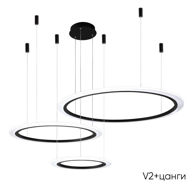 Люстра Crystal Lux MANZANA SP67W LED BLACK — изображение 2